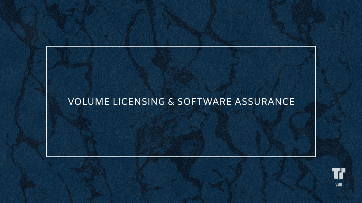 Volume Licensing & Software Assurance cover image